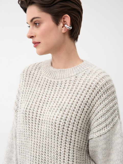Джемпер умеренно свободного силуэта из пряжи с шерстью LDK 24137 - купить в интернет-магазине Conte