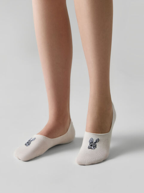 Хлопковые подследники с рисунком «Зайчик» CLASSIC - купить в интернет-магазине Conte