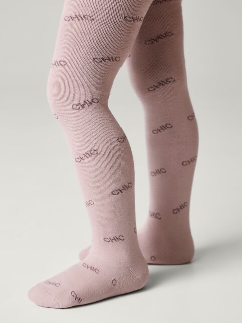 Колготки SOF-TIKI (махровые внутри) с надписью "chic" - купить в интернет-магазине Conte