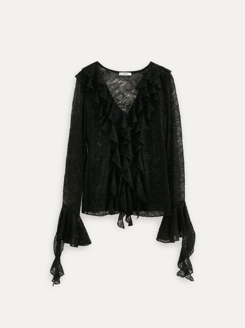 Блуза из кружева с рюшами LBL 3741 - купить в интернет-магазине Conte