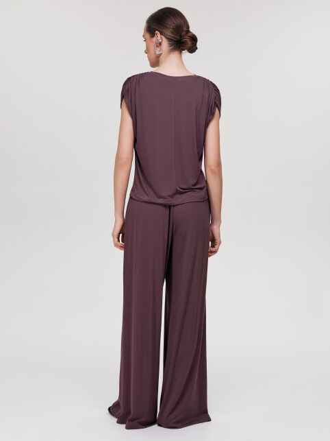 Топ из вискозы со сборкой на плечах LBL 3509 - купить в интернет-магазине Conte