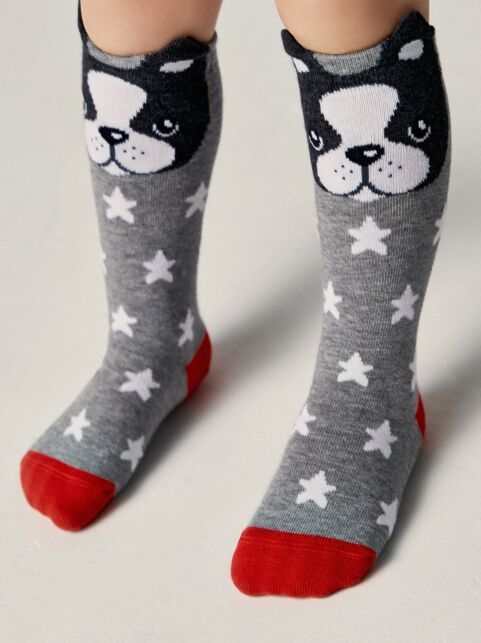 Хлопковые гольфы TIP-TOP с забавными мордашками, модель 042 - купить в интернет-магазине Conte