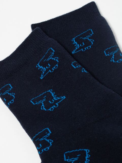 Махровые темно-синие носки SOF-TIKI с рисунком «Динозавры» - купить в интернет-магазине Conte