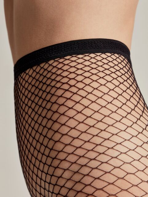 Колготки женские в крупную сетку RETTE MAX Lycra® неро цвета Колготки женские в крупную сетку RETTE MAX Lycra® неро цвета - купить в интернет-магазине Conte