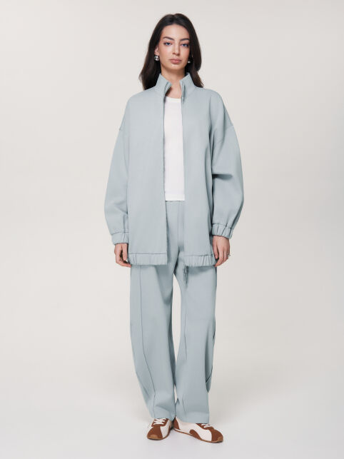 Свитшот на молнии из футера-пике LJ 3463 - купить в интернет-магазине Conte