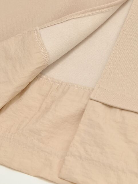 Платье из футера с начёсом и фактурной вставкой по низу LPL 3228 - купить в интернет-магазине Conte