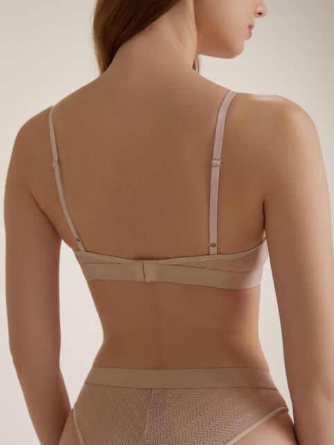 Бюстье из сетки с узором «зигзаг» и фигурным вырезом WAVE LBE 2975 - купить в интернет-магазине Conte