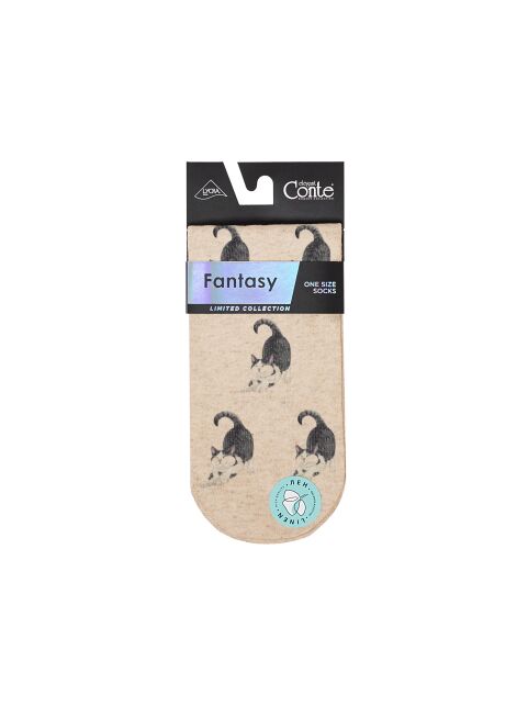 Носки со льном из лимитированной коллекции BEST FRIENDS «Котик» - купить в интернет-магазине Conte