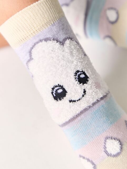 Хлопковые носки TIP-TOP с пушистым рисунком "Тучка" - купить в интернет-магазине Conte