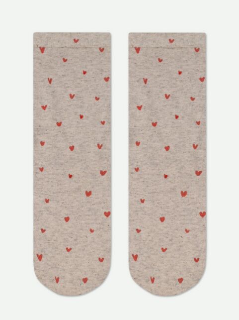 Носки с принтом из смесовой пряжи с хлопком и льном «Love» - купить в интернет-магазине Conte