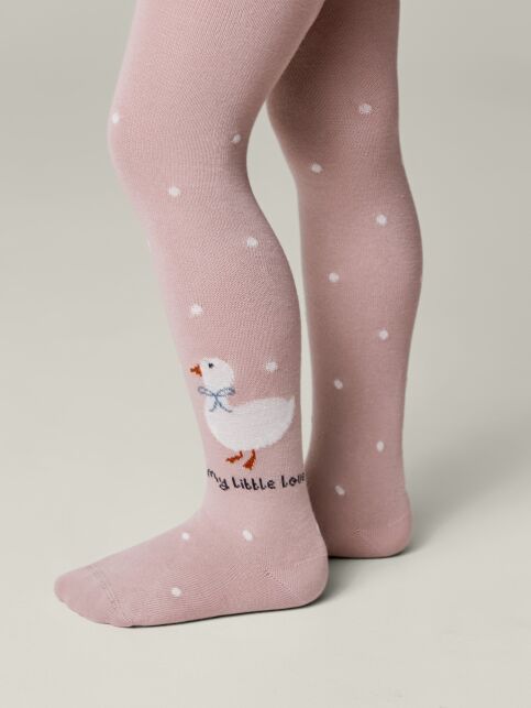 Хлопковые колготки с рисунком «Уточки» - купить в интернет-магазине Conte