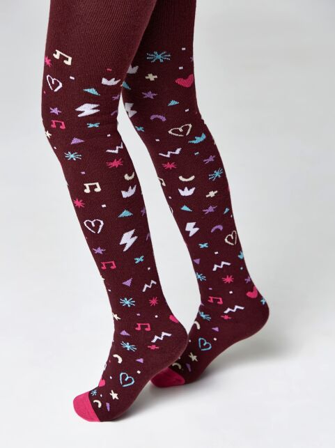 Колготки SOF-TIKI (махровые внутри) с рисунками, модель 518 - купить в интернет-магазине Conte