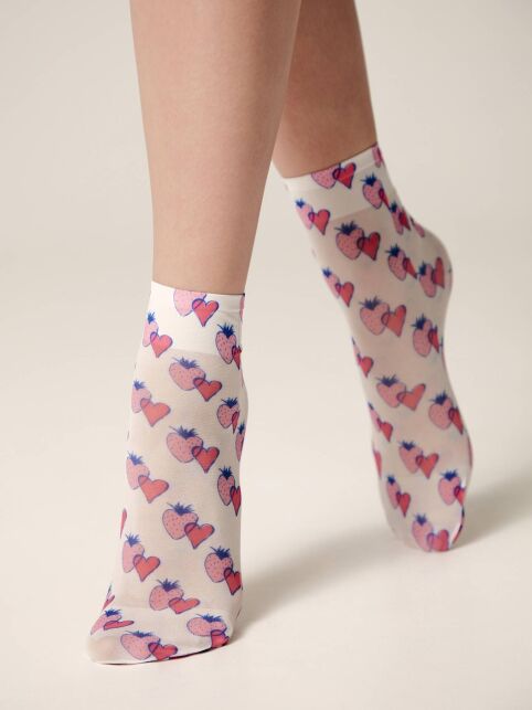Носки с рисунком «Strawberry» - купить в интернет-магазине Conte