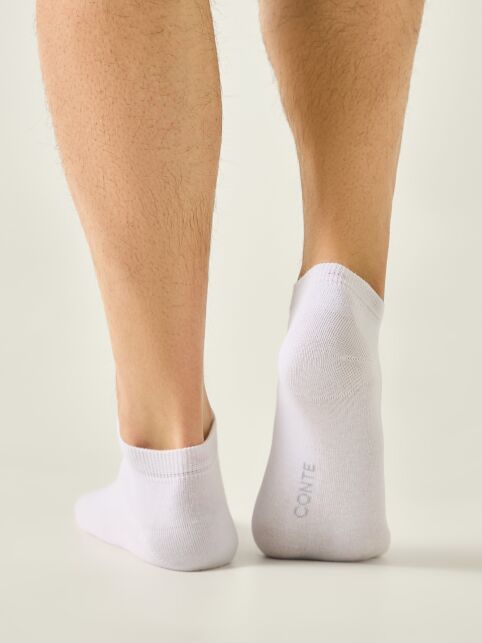 Укороченные белые носки из хлопка - купить в интернет-магазине Conte