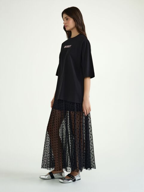 Футболка из хлопка с рисунком «Bossy» LD 3035 - купить в интернет-магазине Conte