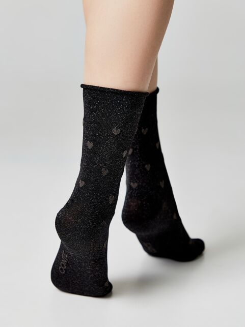 Удлиненные носки FANTASY с люрексом, модель 592 Удлиненные носки FANTASY с люрексом, модель 592 - купить в интернет-магазине Conte