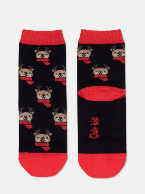 Новогодние носки с рисунком «Оленёнок» - купить в интернет-магазине Conte