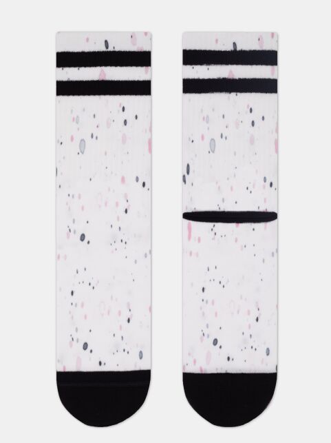 Удлиненные носки из лимитированной коллекции с рисунком «Paint marks» - купить в интернет-магазине Conte