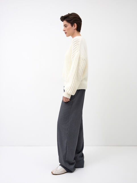 Джемпер умеренно свободного силуэта из пряжи с шерстью LDK 24137 - купить в интернет-магазине Conte