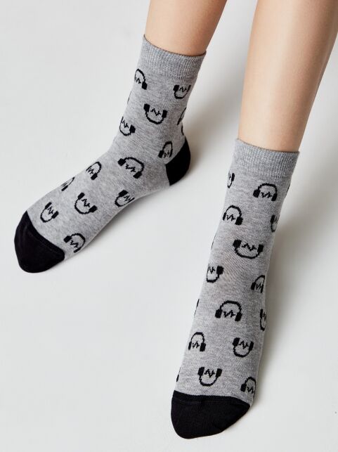 Хлопковые носки с рисунком “Music” - купить в интернет-магазине Conte