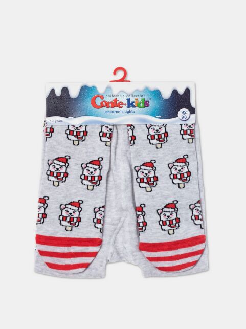 Новогодние хлопковые колготки с рисунком «Мишки» - купить в интернет-магазине Conte