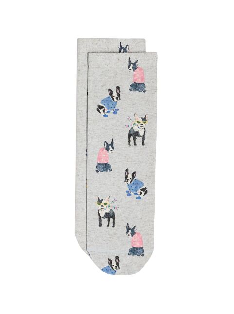 Носки со льном из лимитированной коллекции BEST FRIENDS «Французский бульдог» - купить в интернет-магазине Conte
