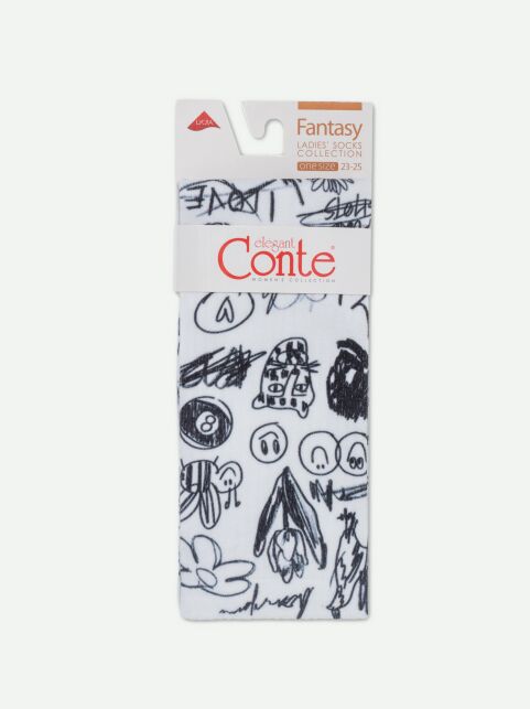 Удлиненные носки с хлопком "Sketch" - купить в интернет-магазине Conte