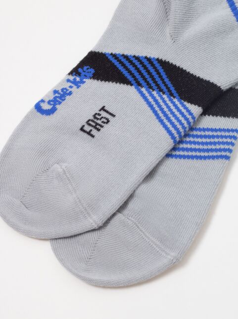 Короткие светло-серые спортивные носки ACTIVE lycra®, модель 956 - купить в интернет-магазине Conte