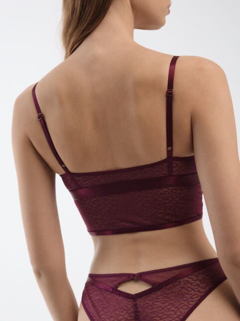 Бюстье из анималистичного кружева и сетки SAVAGE LBE 2534 - купить в интернет-магазине Conte