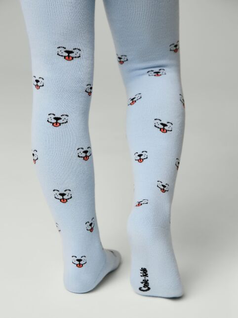 Колготки SOF-TIKI (махровые внутри) с рисунком "собачки" - купить в интернет-магазине Conte