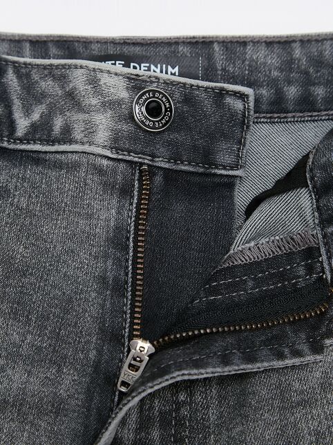 Джинсы straight в сером цвете с вискозой CON-796 - купить в интернет-магазине Conte