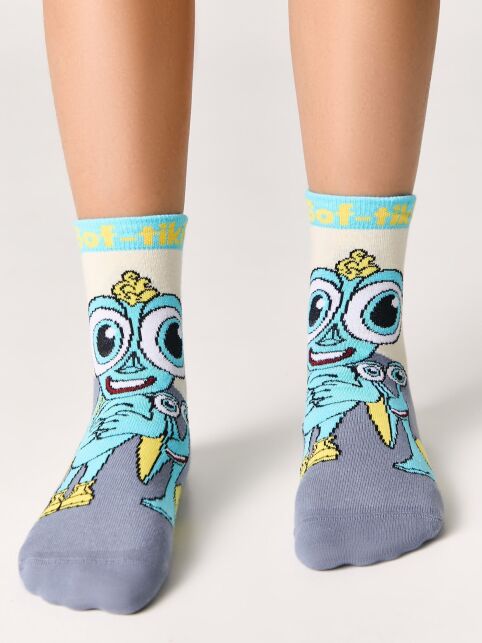 Хлопковые носки «Глазастики» Sof-tik - купить в интернет-магазине Conte