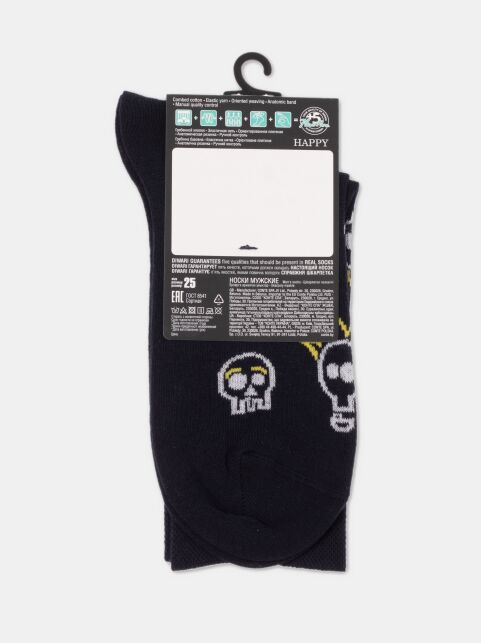 Хлопковые носки с рисунком «Skeleton» - купить в интернет-магазине Conte