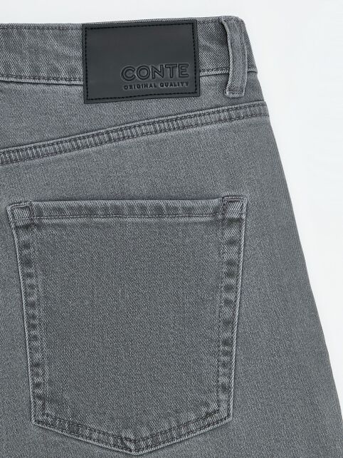 Джинсы mom в пепельном оттенке СON-846 - купить в интернет-магазине Conte