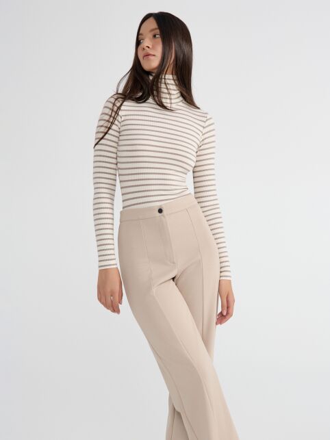 Брюки c разрезами из костюмного полотна LBK 2820 - купить в интернет-магазине Conte