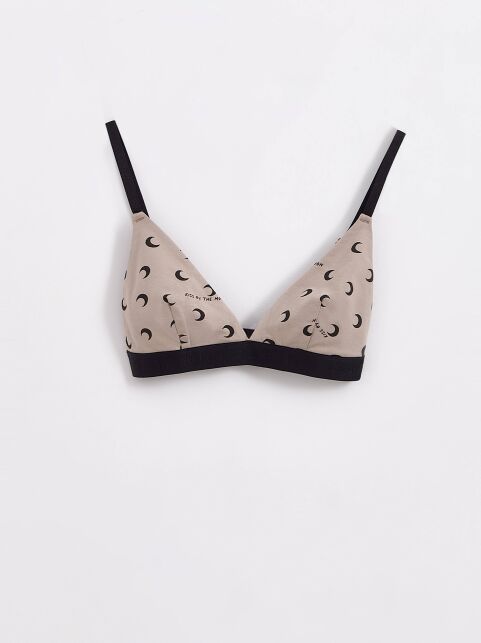 Бюстье с треугольными чашками из хлопка с рисунком TATTOO MOON LBE 1756 - купить в интернет-магазине Conte