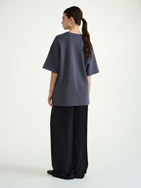 Футболка из футера с разрезами по бокам LD 3081 - купить в интернет-магазине Conte