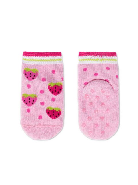 Носки хлопковые детские SOF-TIKI (махровые, антискользящие) светло-розовый - купить в интернет-магазине Conte