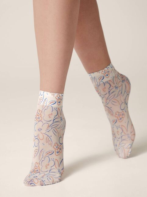 Носки с рисунком «Flowers» - купить в интернет-магазине Conte