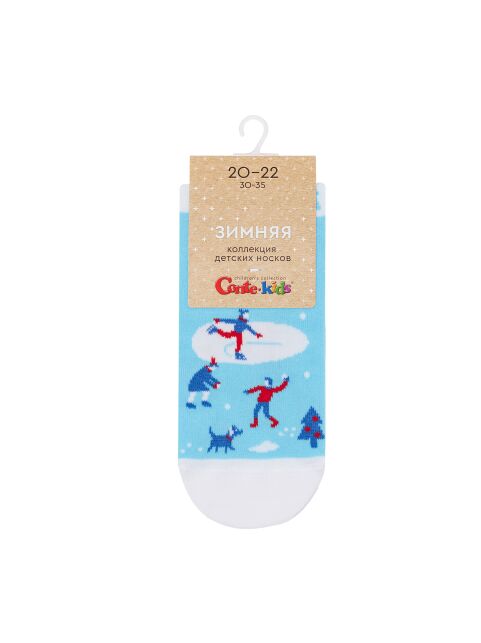 Носки с рисунком «Новогодние забавы» зимняя коллекция - купить в интернет-магазине Conte