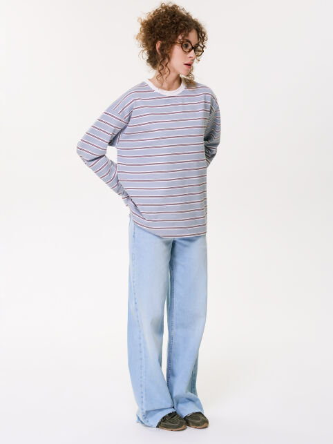 Лонгслив в полоску из интерлока LD 3591 - купить в интернет-магазине Conte