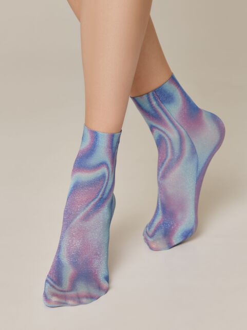 Сияющие носки с рисунком "Texture" - купить в интернет-магазине Conte