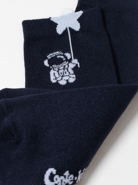 Удлиненные носки в рубчик с декоративным пикотом “Astronaut” - купить в интернет-магазине Conte