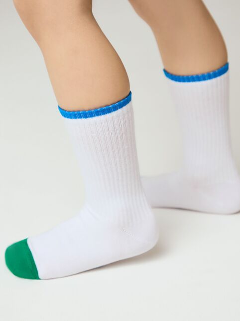 Удлиненные носки с яркой линией на резинке - купить в интернет-магазине Conte