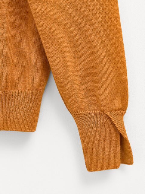 Джемпер из хлопка и модала с разрезами на манжетах LDK 24106 - купить в интернет-магазине Conte