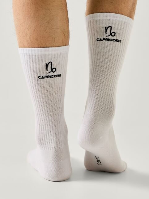 Удлинённые хлопковые носки с вышивкой «Козерог» - купить в интернет-магазине Conte