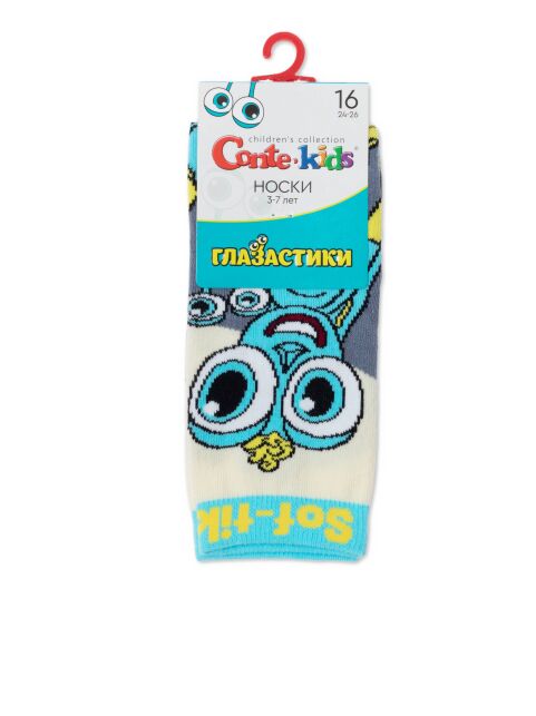 Хлопковые носки «Глазастики» Sof-tik - купить в интернет-магазине Conte