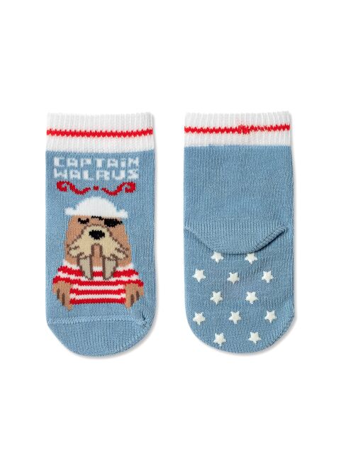 Антискользящие носки TIP-TOP с рисунком «Морж» - купить в интернет-магазине Conte