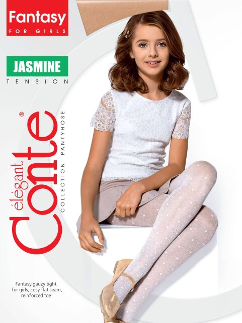Колготки с ажурным цветочным рисунком JASMINE - купить в интернет-магазине Conte