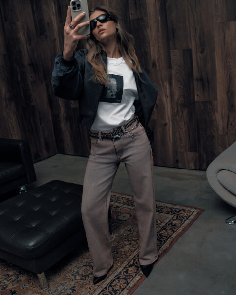 Хлопковая футболка Floriography «Замороженные цветки» LD 3468 - купить в интернет-магазине Conte